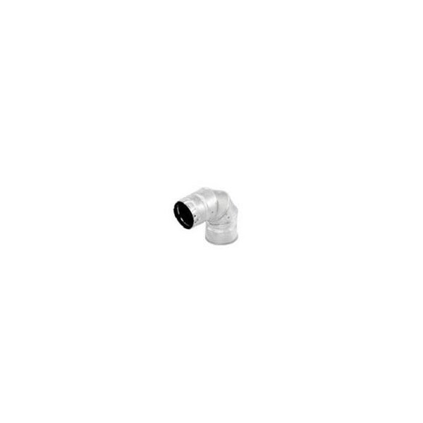 Integra Miltex M & G Duravent 3PVP-E90 3 Inch  Pellet Vent Pro 90 Deg Stainless Elbow - 25347