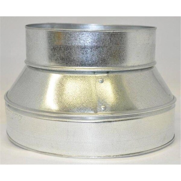 Gray Metal Products 7 x 6 in. Galvanized Connector Pipe Reducer & Increaser - 3602998