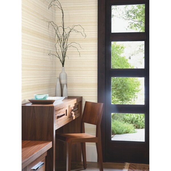 York Wallcoverings Tapestry Stitch Mustard Wallpaper - OI0621