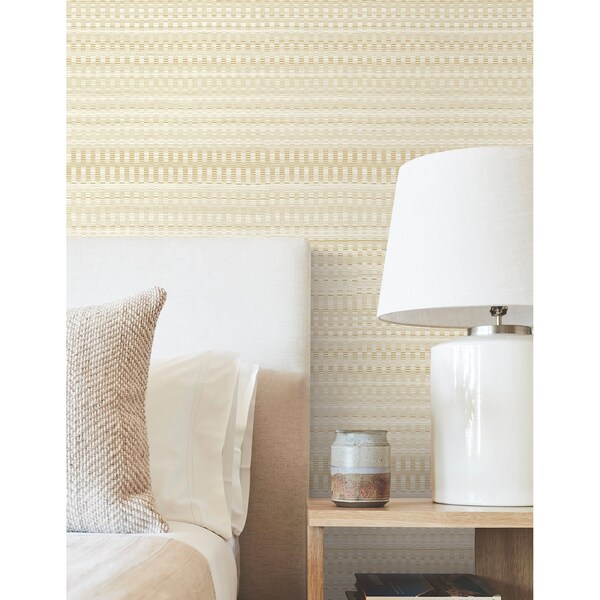 York Wallcoverings Tapestry Stitch Mustard Wallpaper - OI0621