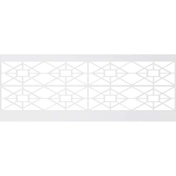 Ekena Millwork 36"H x 94 1/2"W Jamestown PVC Wainscot Paneling Kit - WPK36X94JTN