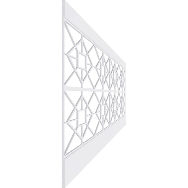 Ekena Millwork 36"H x 94 1/2"W Jamestown PVC Wainscot Paneling Kit - WPK36X94JTN