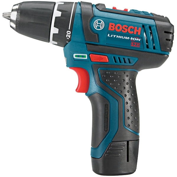 Bosch 12V Max Drill, 3/8 in, 12V DC, Cordless Drill - PS31-2A+BAT415