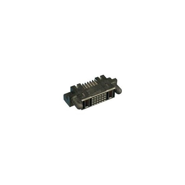 Conector de placa Fci, 62 contactos, 4 filas, hembra, ángulo recto, terminal de soldadura, pasador guía - 51760-10106001AALF