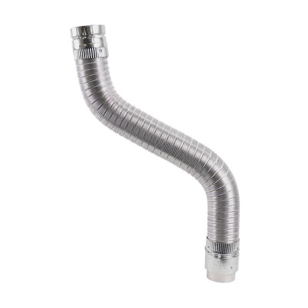 Selkirk Selkirk 3 in. D X 60 in. L Aluminum/Galvanized Steel Gas Vent Connector - 3EFC-5S