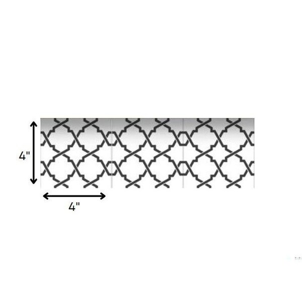 Homeroots 4 x 4 in. Black & White Prism Peel & Stick Removable Tiles - 399910