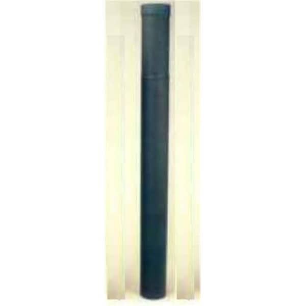 Integra Miltex Selkirk Corporation 2806B 8 Inch  x 38 Inch -70 Inch  Adjustable Length Heat-fab 22-ga Welded Black Stovepipe - 21335