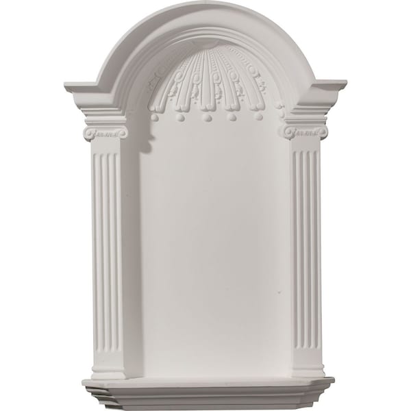 Ekena Millwork 21 1/8"W x 33 3/4"H x 4 1/4"D x 28 1/2"IH Small Waltz Wall Niche, Surface Mount - NCH21X33WA