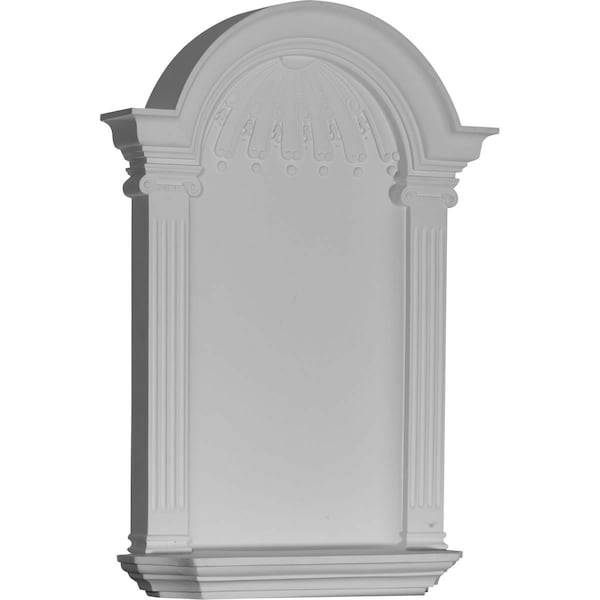 Ekena Millwork 21 1/8"W x 33 3/4"H x 4 1/4"D x 28 1/2"IH Small Waltz Wall Niche, Surface Mount - NCH21X33WA