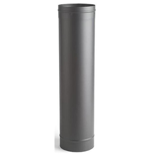 Integra Miltex Selkirk Corporation 2607 6 Inch  x 36 Inch  Heat-fab 22-ga Welded Black Stovepipe - 21125