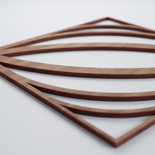 Ekena Millwork Medium Otis Decorative Fretwork Wood Wall Panels, Walnut, 15 3/8"W x 15 3/8"H x 3/8"T - WALW16X16X0375OTSWA