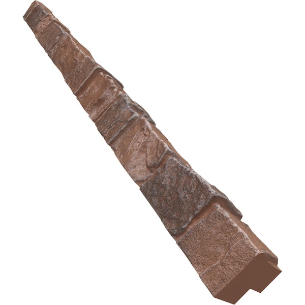 Ekena Millwork Universal Outside Corner for StoneWall Faux Stone Siding Panels - PNUOC03X48YT