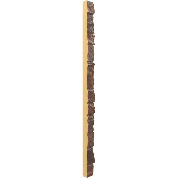 Ekena Millwork Universal Outside Corner for StoneWall Faux Stone Siding Panels - PNUOC03X48YT