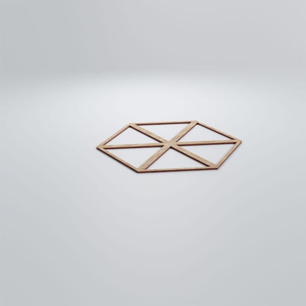 Ekena Millwork Large Pendleton Decorative Fretwork Wood Wall Panels, Red Oak, 23 3/8"W x 27 "H x 3/8"T - WALW24X24X0375PENRO