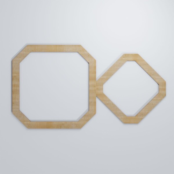 Ekena Millwork Large Lockhart Decorative Fretwork Wood Wall Panels, Hickory, 39 7/8"W x 23 3/8"H x 3/8"T - WALW24X24X0375LKHHI