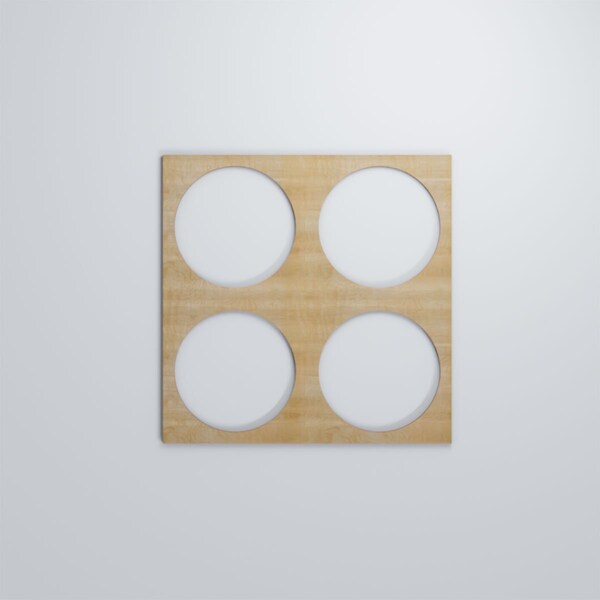 Ekena Millwork Large Wembley Decorative Fretwork Wood Wall Panels, Birch, 23 3/8"W x 23 3/8"H x 3/8"T - WALW24X24X0375WEMBI