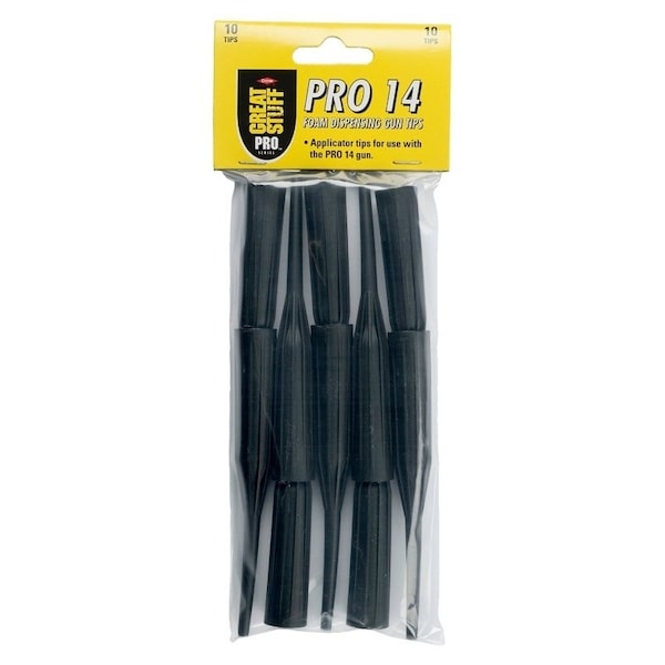 Dow Replacement Foam Gun Tip, For Use With Great Stuff Pro Series 14 Dispensing Gun, Plastic, Black - 11029297