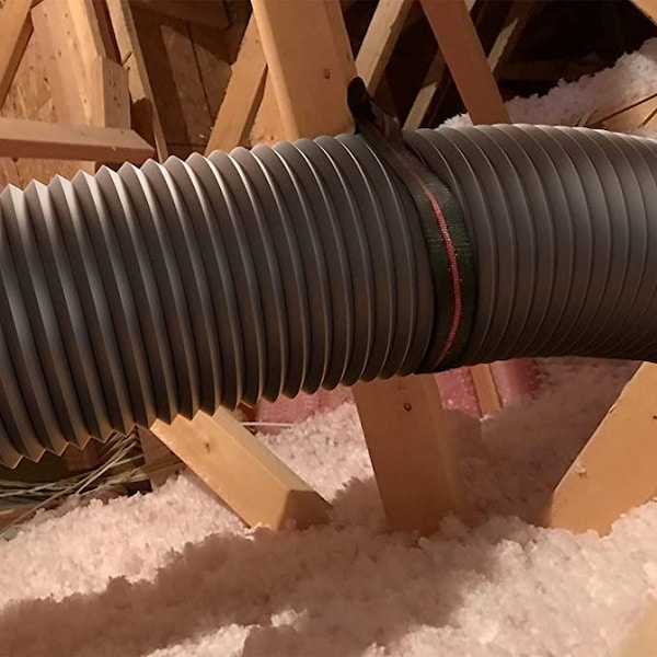 Ipower 12 inch 25 feet  PVC ducting, Black(Environmental protection materials) - GLDUCT12X25CPVCBLK
