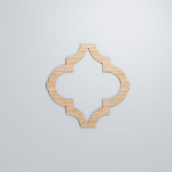 Ekena Millwork Large Marrakesh Decorative Fretwork Wood Wall Panels, Alder, 23 3/8"W x 23 3/8"H x 3/8"T - WALW24X24X0375MRKAL
