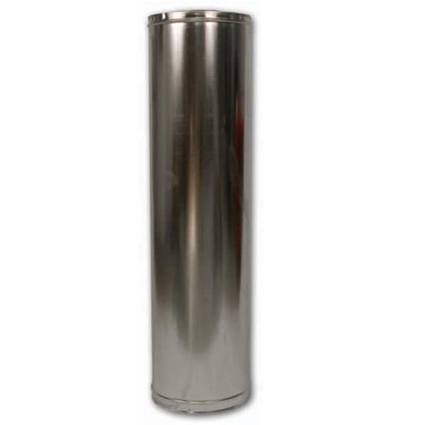 Superior 12 x 48 in. Stainless Steel Wood Burning Chimney Pipe - 48-12DM