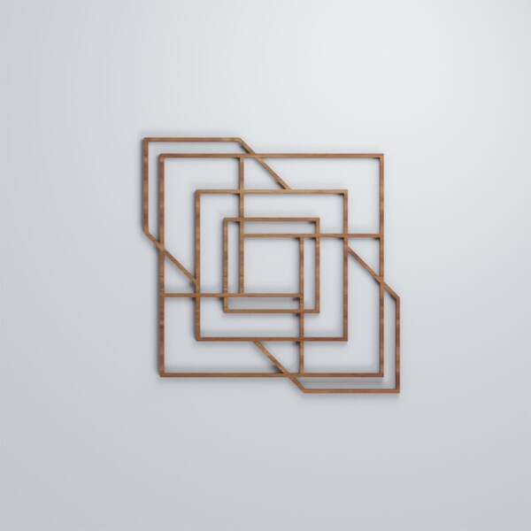 Ekena Millwork Medium Norwood Decorative Fretwork Wood Wall Panels, Walnut, 15 3/8"W x 15 3/8"H x 3/8"T - WALW16X16X0375NWDWA