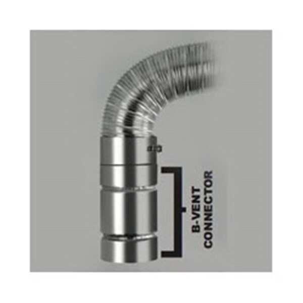 Air Jet 8 in. B-Vent Connector Drip-Free Connects Aluminum Flex Chimney Pipe - 3601605