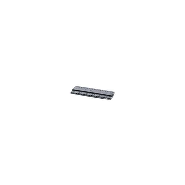 Conector de placa FCI, 24 contactos, 1 fila, hembra, paso de 0.1 pulgadas, con bloqueo, aislante negro - 67000-024LF