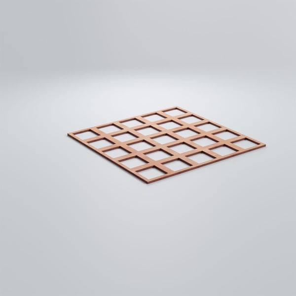 Ekena Millwork Large Manchester Decorative Fretwork Wood Wall Panels, Cherry, 23 3/8"W x 23 3/8"H x 3/8"T - WALW24X24X0375MNCCH