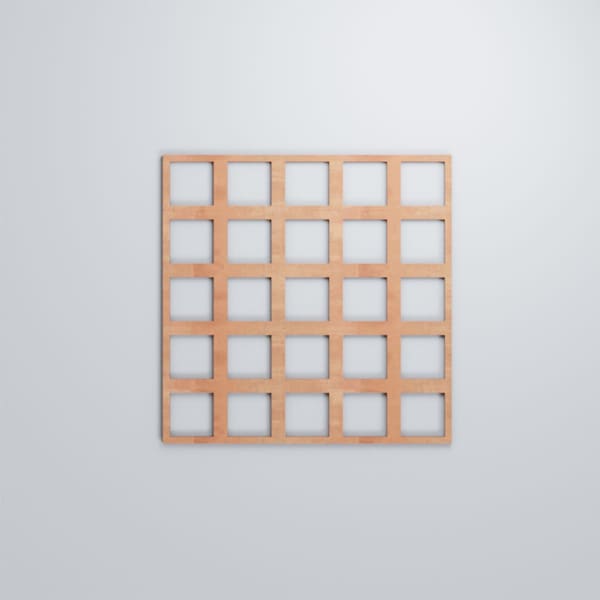 Ekena Millwork Large Manchester Decorative Fretwork Wood Wall Panels, Cherry, 23 3/8"W x 23 3/8"H x 3/8"T - WALW24X24X0375MNCCH