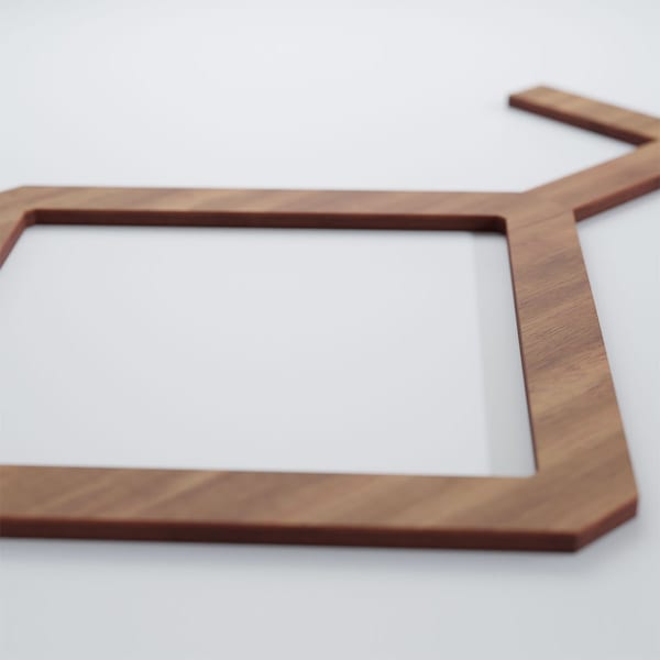 Ekena Millwork Medium Cameron Decorative Fretwork Wood Wall Panels, Walnut, 25 5/8"W x 15 3/8"H x 3/8"T - WALW16X16X0375CAMWA