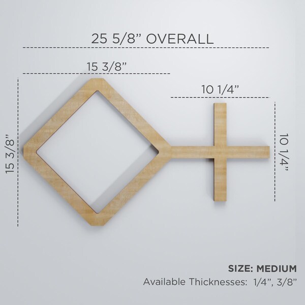 Ekena Millwork Medium Cameron Decorative Fretwork Wood Wall Panels, Walnut, 25 5/8"W x 15 3/8"H x 3/8"T - WALW16X16X0375CAMWA