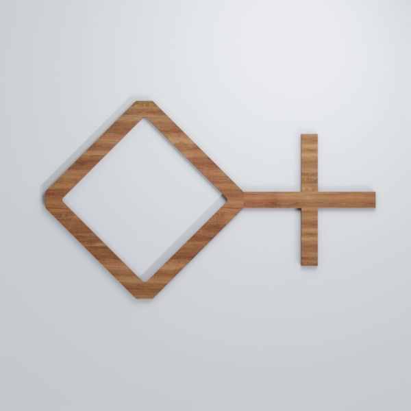 Ekena Millwork Medium Cameron Decorative Fretwork Wood Wall Panels, Walnut, 25 5/8"W x 15 3/8"H x 3/8"T - WALW16X16X0375CAMWA