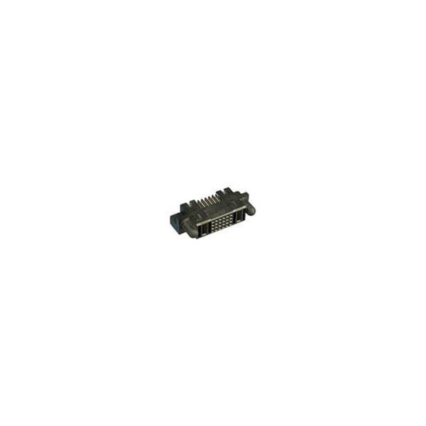 Conector de placa FCI, 32 contactos, 4 filas, hembra, ángulo recto, terminal de soldadura, pasador guía - 51761-10002408AALF