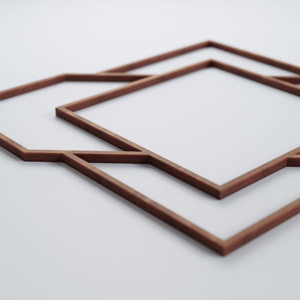 Ekena Millwork Medium Monument Decorative Fretwork Wood Wall Panels, Walnut, 15 3/8"W x 15 3/8"H x 3/8"T - WALW16X16X0375MMTWA