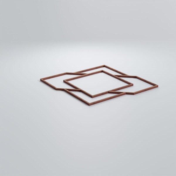 Ekena Millwork Medium Monument Decorative Fretwork Wood Wall Panels, Walnut, 15 3/8"W x 15 3/8"H x 3/8"T - WALW16X16X0375MMTWA