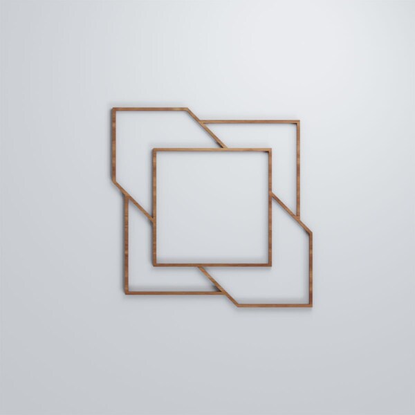 Ekena Millwork Medium Monument Decorative Fretwork Wood Wall Panels, Walnut, 15 3/8"W x 15 3/8"H x 3/8"T - WALW16X16X0375MMTWA
