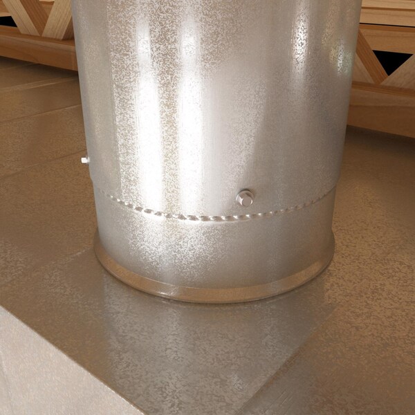 Imperial Mfg Imperial 6 in. D 30 Ga. Galvanized Steel Round Starting Collar - GV0843-A
