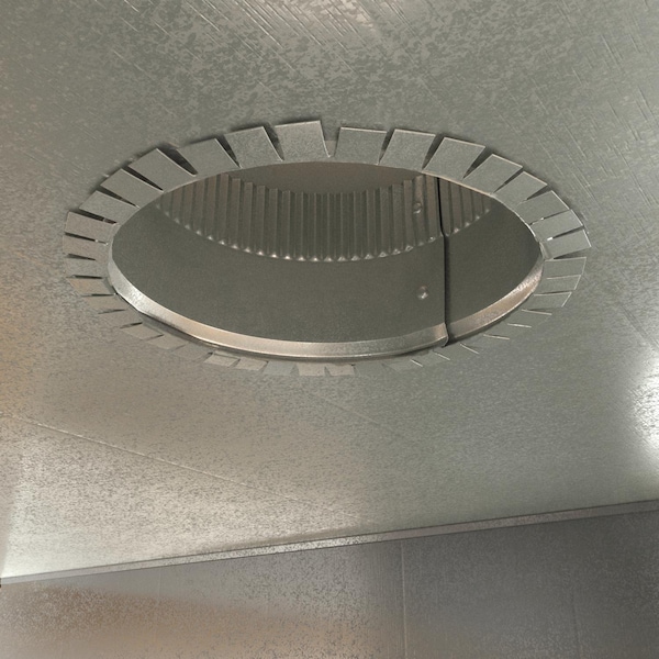 Imperial Mfg Imperial 6 in. D 30 Ga. Galvanized Steel Round Starting Collar - GV0843-A