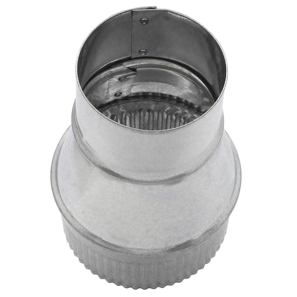 Imperial Mfg Imperial 3 in. D X 4 in. D Galvanized Steel Furnace Pipe Increaser - GV1418