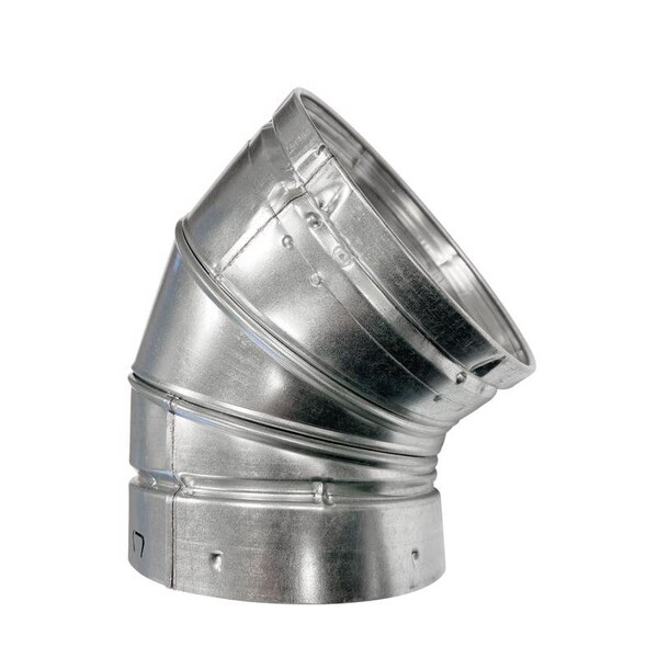 Selkirk Selkirk 3 in. D X 9.56 in. L Aluminum/Galvanized Steel Stove Pipe Elbow - 103222