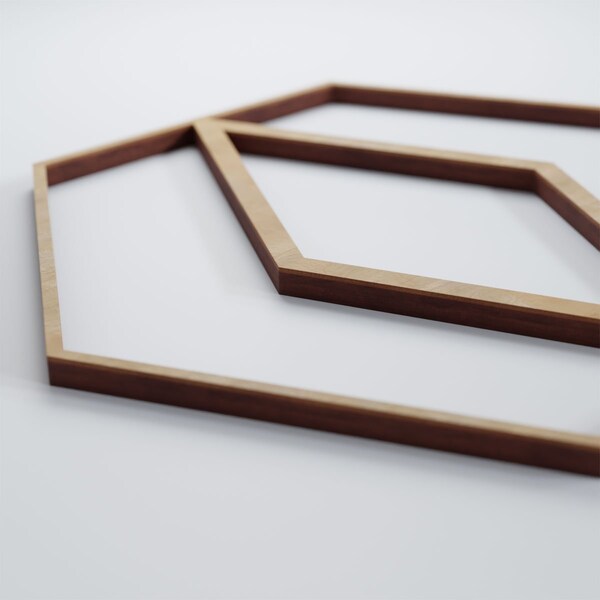 Ekena Millwork Small Hillrose Decorative Fretwork Wood Wall Panels, Hickory, 11 3/8"W x 11 3/8"H x 3/8"T - WALW12X12X0375HREHI