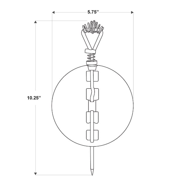 Imperial Mfg Imperial 6 in. D Cast Iron Damper - BM0051A