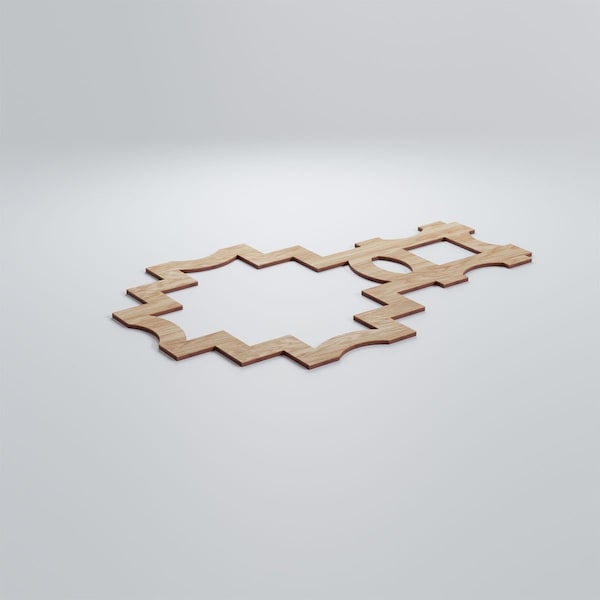 Ekena Millwork Large Cordova Decorative Fretwork Wood Wall Panels, Red Oak, 35 1/8"W x 23 3/8"H x 3/8"T - WALW24X24X0375CRVRO