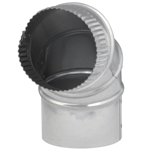 Imperial Mfg Imperial 4 in. D X 4 in. D Adjustable 90 deg Galvanized Steel Furnace Pipe Elbow - GV0286-C