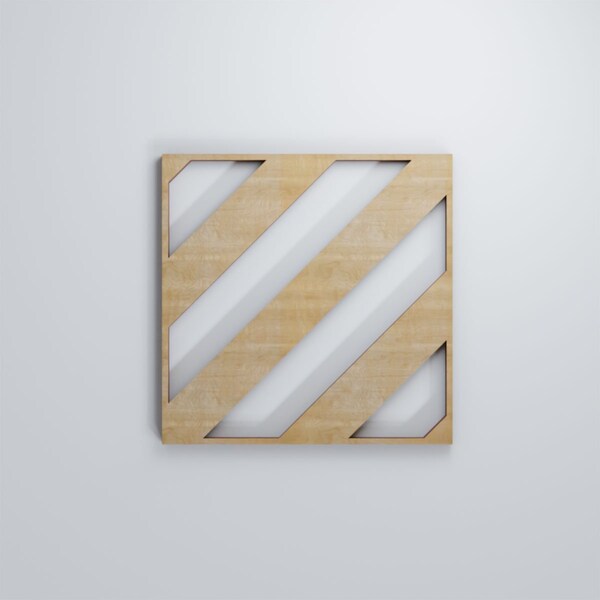 Ekena Millwork Extra Small Strymon Decorative Fretwork Wood Wall Panels, Birch, 7 3/8"W x 7 3/8"H x 3/8"T - WALW08X08X0375STRBI