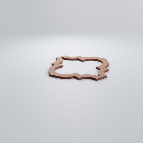 Ekena Millwork Small Marrakesh Decorative Fretwork Wood Wall Panels, Wood (Paint Grde), 11 3/8"W x 11 3/8"H x 3/8"T - WALW12X12X0375MRKMF