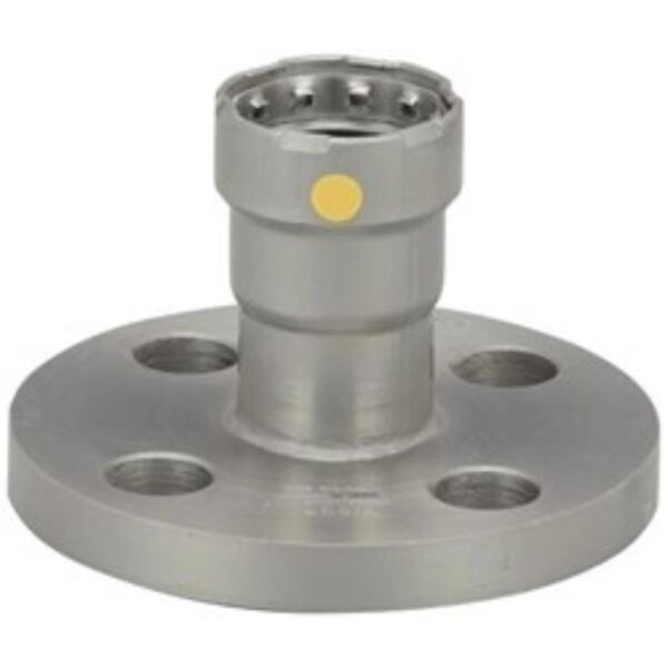 Escenografia 1 x 1 in. Press x Flange Fitting Adapter, 4 Bolt - MegaPressG, Black Steel - ES2940351
