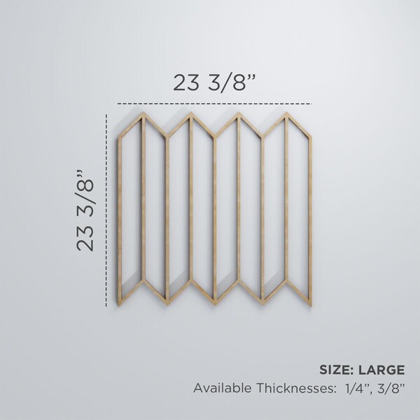 Ekena Millwork Large Conroe Decorative Fretwork Wood Wall Panels, Alder, 23 3/8"W x 23 3/8"H x 3/8"T - WALW24X24X0375CREAL