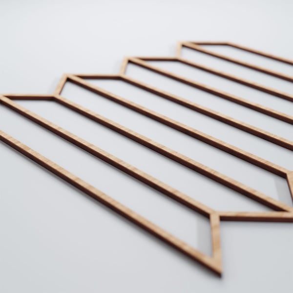 Ekena Millwork Large Conroe Decorative Fretwork Wood Wall Panels, Alder, 23 3/8"W x 23 3/8"H x 3/8"T - WALW24X24X0375CREAL