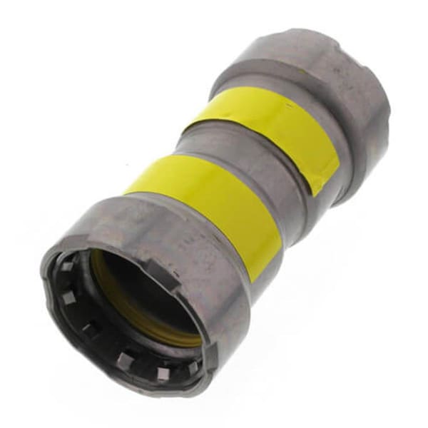 Escenografia 0.75 in. Steel Coupling with Stop MegaPressG, Press x Press Fitting, Black - ES2934426